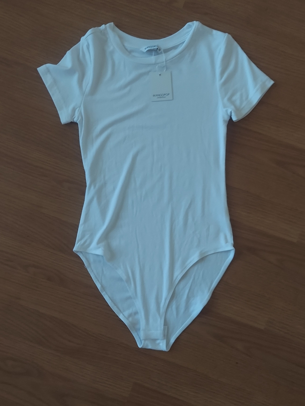 White Short-Sleeve Bodysuit